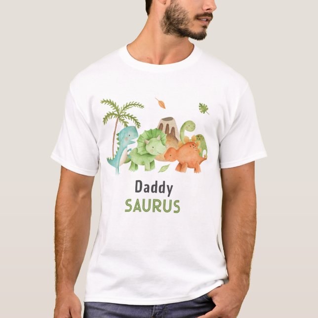 Dinosaur Family Matching Tshirt Eltern (Vorderseite)