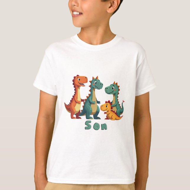 Dinosaur Family T - Shirt (Sohn) (Vorderseite)