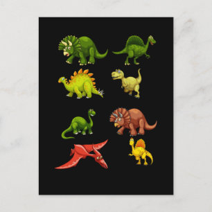 Dinosaur Fan Trex Spinosaurus Boys Reptiles Dino Postkarte