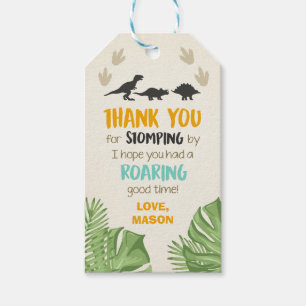 Dinosaur Favor Tags Dinosaur Geburtstagsparty Boy Geschenkanhänger