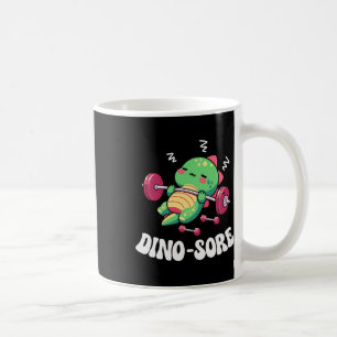 Dinosaur Fitnessstudio Fitness Hanteltraining Work Kaffeetasse