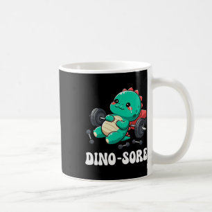 Dinosaur Fitnessstudio Workout Fitness Gewichte he Kaffeetasse