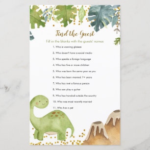 Dinosaur Floral Finden Sie das Gast-Spiel