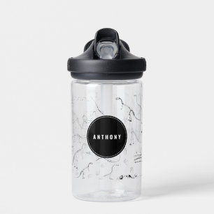 Dinosaur Fossil Bones Individuelle Name School Trinkflasche