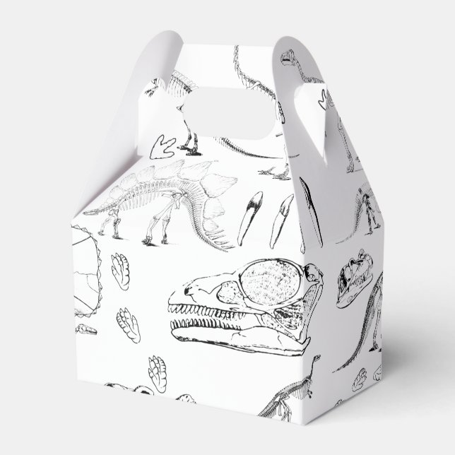 Dinosaur Fossil Bones Pattern Geschenkschachtel (Vorderseite)