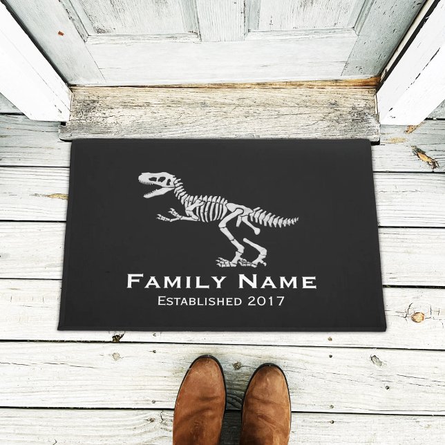 Dinosaur Fossil Dino Familienname Fußmatte (Von Creator hochgeladen)