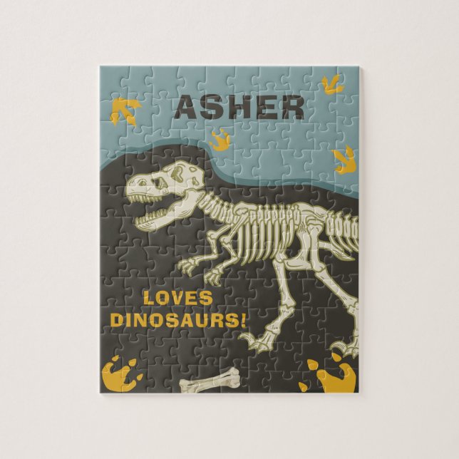 Dinosaur Fossil Name Puzzle (Vertikal)