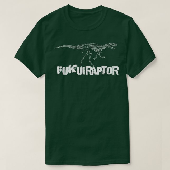 Dinosaur Fossil Skeleton Fukuiraptor T - Shirt (Design vorne)