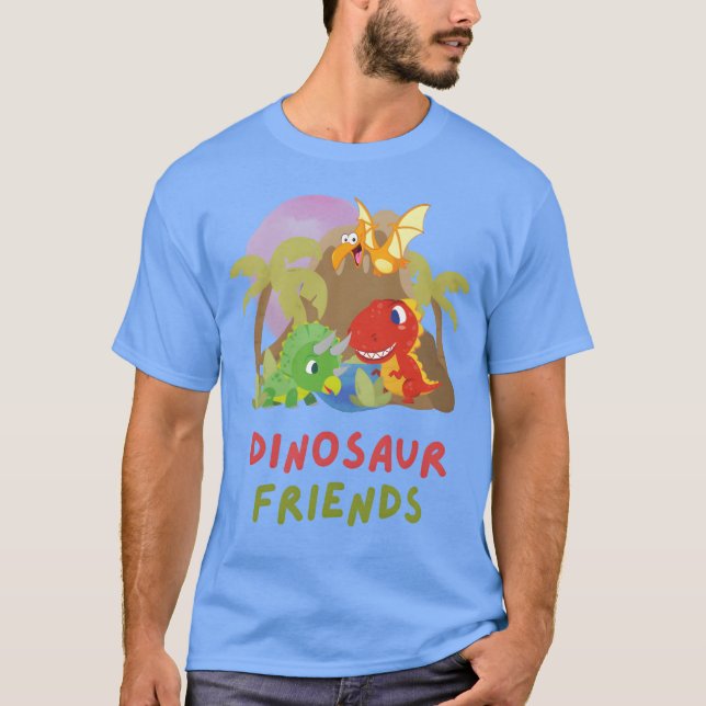 Dinosaur Freunde T-Shirt (Vorderseite)