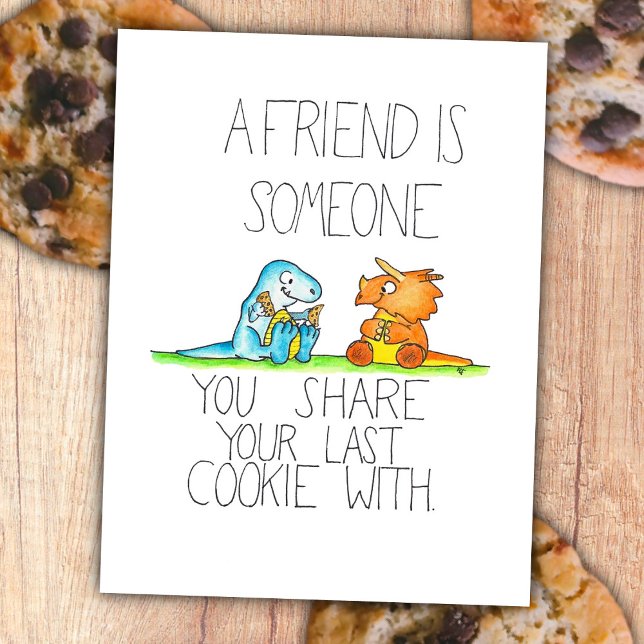 DINOSAUR FRIENDS 2 Postkarte von Nicole Janes (Von Creator hochgeladen)