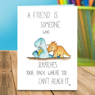 DINOSAUR FRIENDS Grußkarte von Nicole Janes Karte