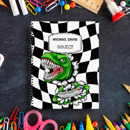 Dinosaur Gamer Holding Video Games Controller Notizbuch