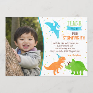 Dinosaur Geburtstag Danke Karten