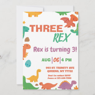 Dinosaur-Geburtstag Einladung