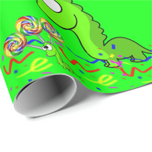 Dinosaur Geburtstag Geschenkpapier