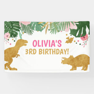 Dinosaur Geburtstag Hintergrund Dino Banner Safari
