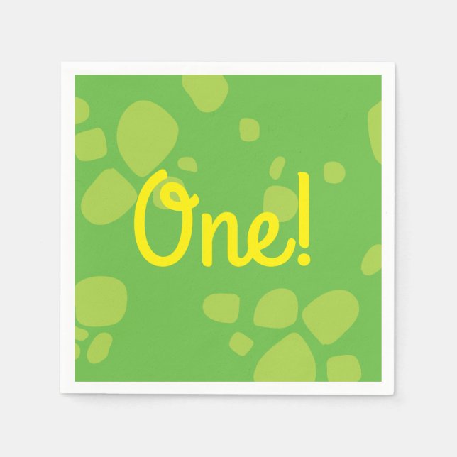 Dinosaur Geburtstag PArty Serviette (Vorderseite)