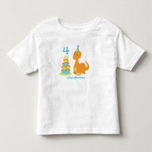 Dinosaur Geburtstags Personalisiertes Shirt - Dino