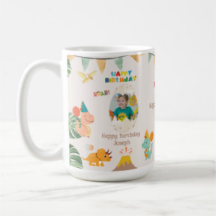 Dinosaur Geburtstags-Tasse Geschenk – Benutzerdefi Kaffeetasse