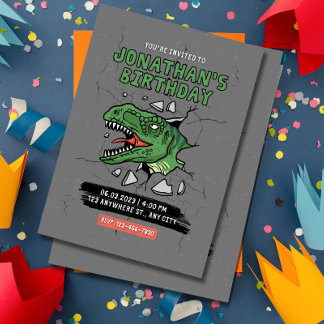 Dinosaur-Geburtstagseinladung Kinder-Geburtstagsfe Einladung