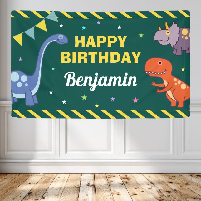 Dinosaur-Geburtstagsfeier Banner (Von Creator hochgeladen)