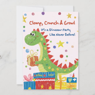 Dinosaur Geburtstagsparty Einladung