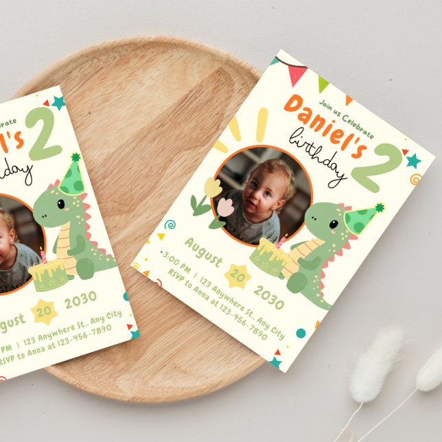 Dinosaur Geburtstagsparty Einladung (Von Creator hochgeladen)
