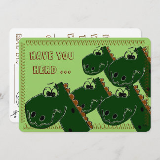 Dinosaur Geburtstagsparty Einladung