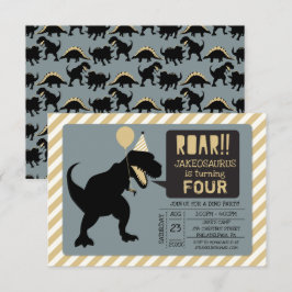 Dinosaur Geburtstagsparty Einladungen