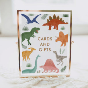 Dinosaur Geburtstagsparty Karten und Geschenke Zei Poster