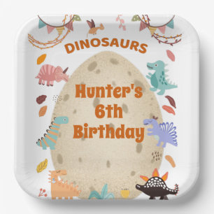 Dinosaur Geburtstagsparty mit Rieseneier Pappteller