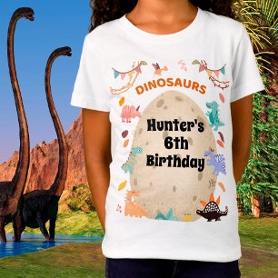 Dinosaur Geburtstagsparty mit Rieseneier T-Shirt
