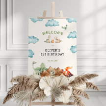 Dinosaur Geburtstagsparty Willkommen