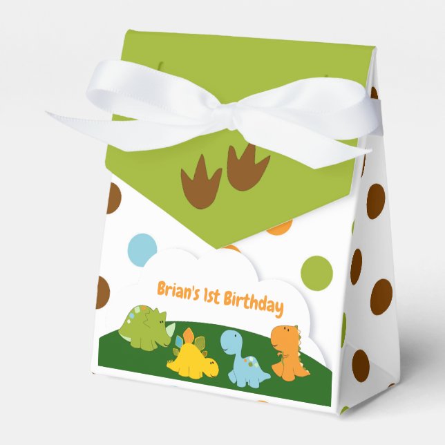 Dinosaur-Gefälligkeitsbox Geschenkschachtel (Vorderseite)