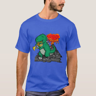Dinosaur Geschenk Trompete Musik Big BandTrompete T-Shirt