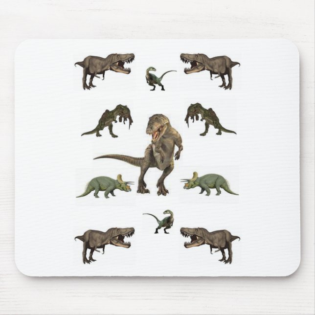 Dinosaur-Geschenkpapier Mousepad (Vorne)