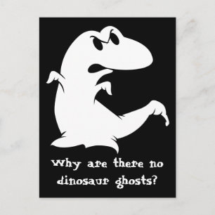 Dinosaur Ghost Postkarte