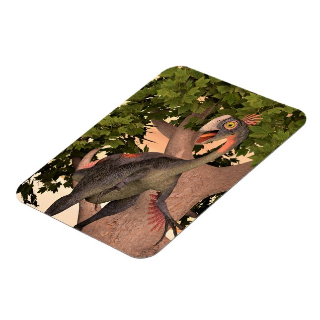 Dinosaur Gigantoraptor Magnet (Linke Seite)