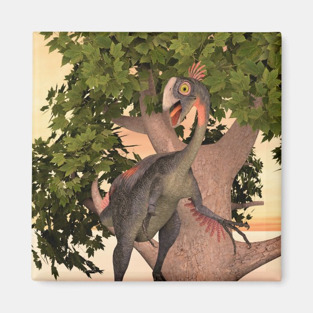 Dinosaur Gigantoraptor Magnet (Vorne)
