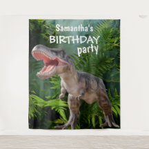 Dinosaur Girl BIRTHDAY Hintergrund