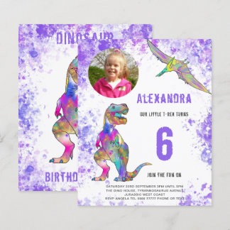 Dinosaur Girls Birthday Party Foto