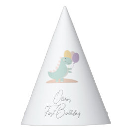 Dinosaur Girly Pink Blue Lilac Birthday Party Partyhütchen