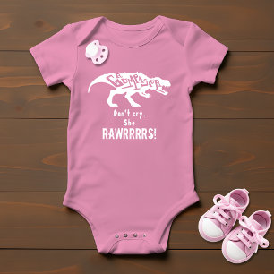 Dinosaur Grumpasaur Rawr Lustige Typografie Baby Strampler