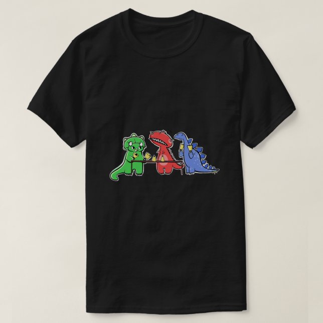 Dinosaur Handbell Practice T-Shirt (Design vorne)
