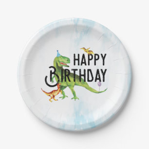 Dinosaur Happy Birthday Paper Tellers Pappteller