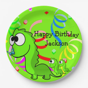Dinosaur Happy Birthday Paper Tellers Pappteller