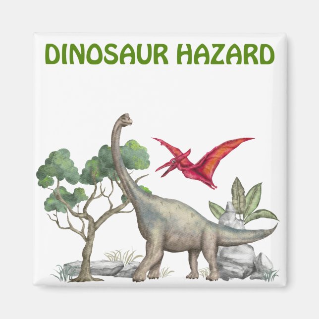 Dinosaur Hazard Magnet (Vorne)