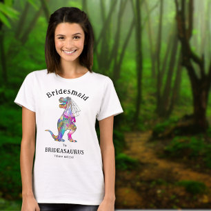 Dinosaur-Hochzeit Lustige Junggesellinnenabschied  T-Shirt