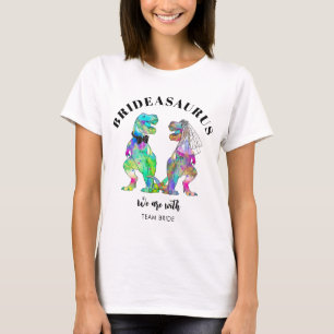 Dinosaur Hochzeit T Rex Brideasaurus T-Shirt