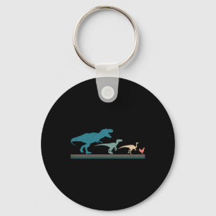 Dinosaur Huhn Evolution Lustig Vintage Retro 70er Schlüsselanhänger